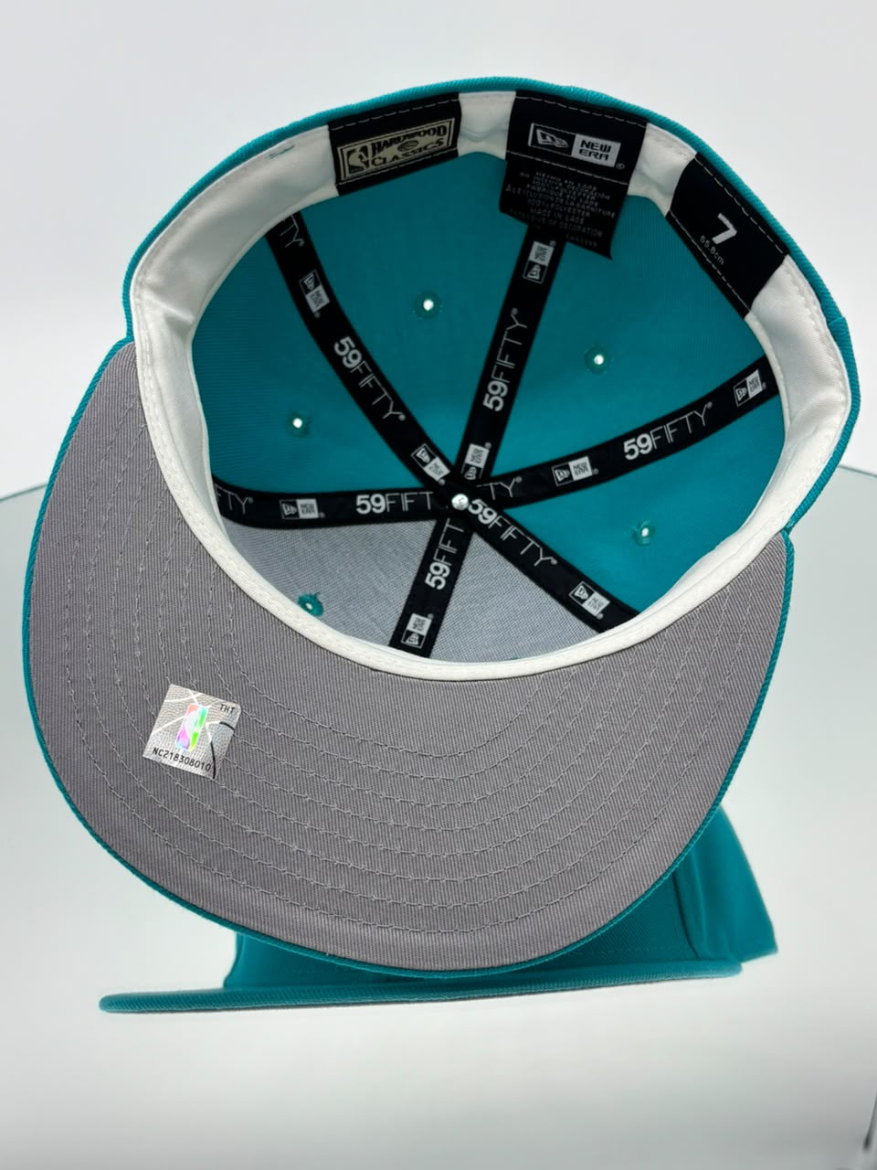 Charlotte Hornets NBA 59FIFTY Cerrada Teal – Hugo Logo