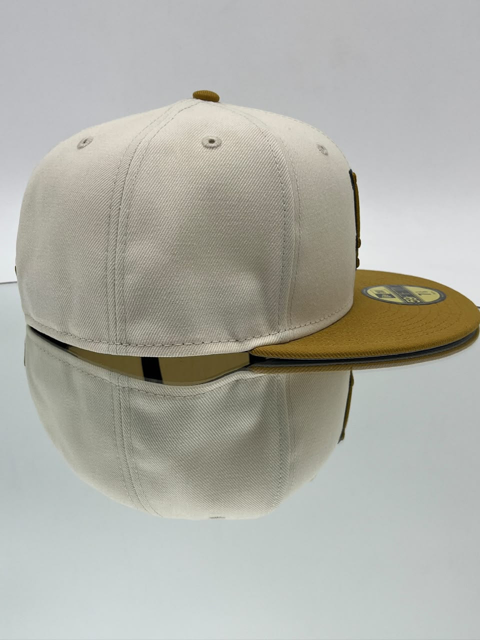 Los Angeles Dodgers MLB 59FIFTY Cerrada Cream & Gold – Logo LA