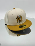 New York Yankees MLB 59FIFTY Cerrada Cream & Gold