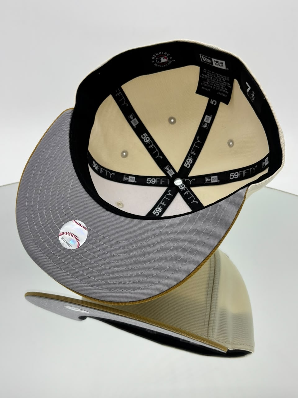 New York Yankees MLB 59FIFTY Cerrada Cream & Gold