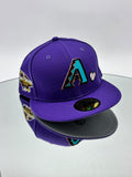 Arizona Diamondbacks MLB 59FIFTY Cerrada Purple World Series 2001