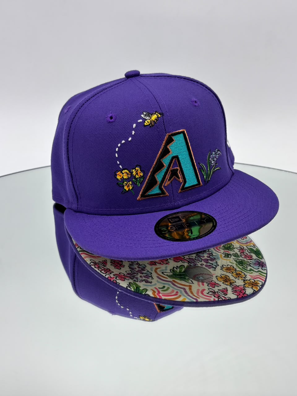 Arizona Diamondbacks MLB 59FIFTY Cerrada Morada Floral