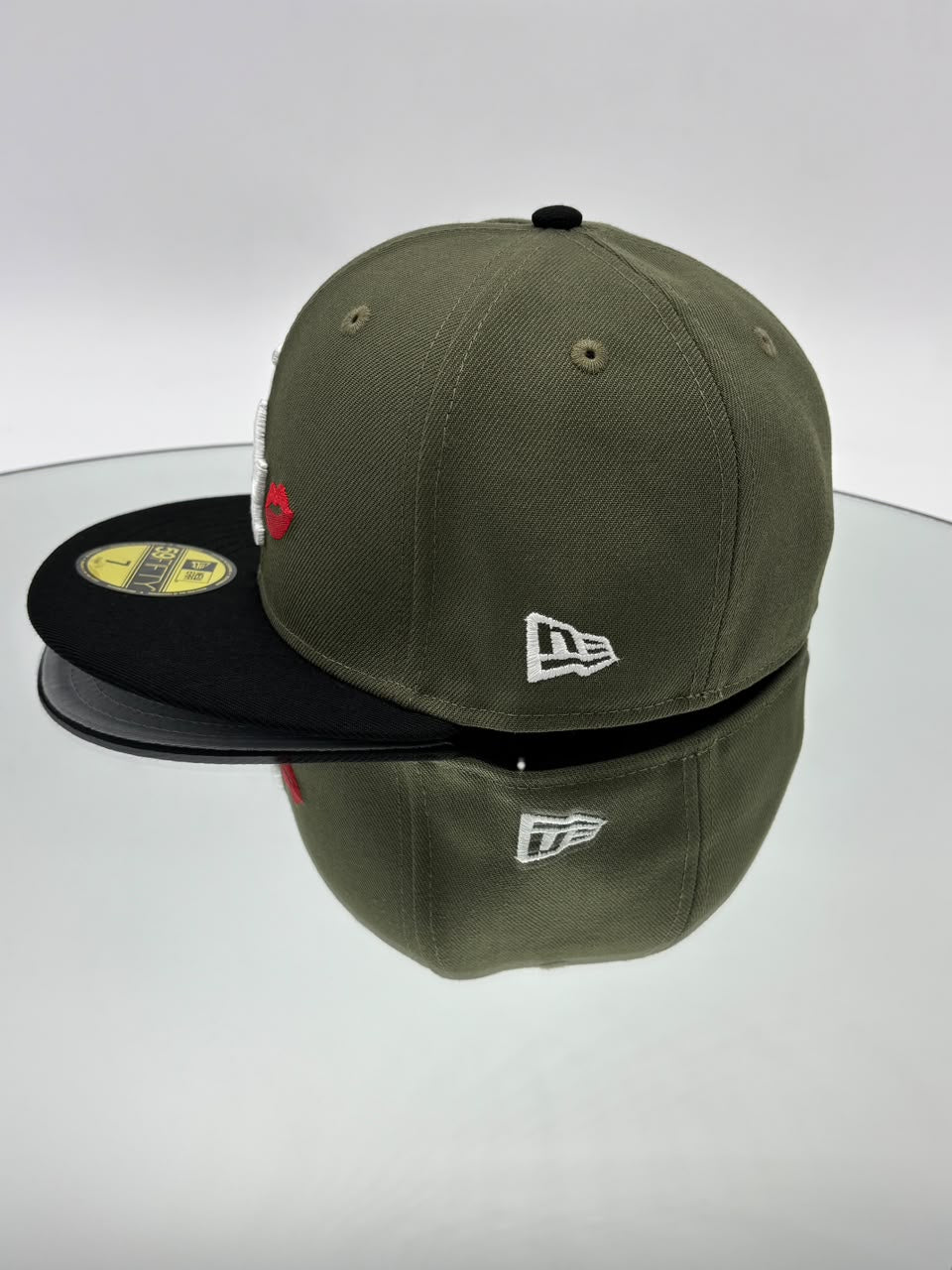 Los Angeles Dodgers MLB 59FIFTY Cerrada Verde Olivo Kiss