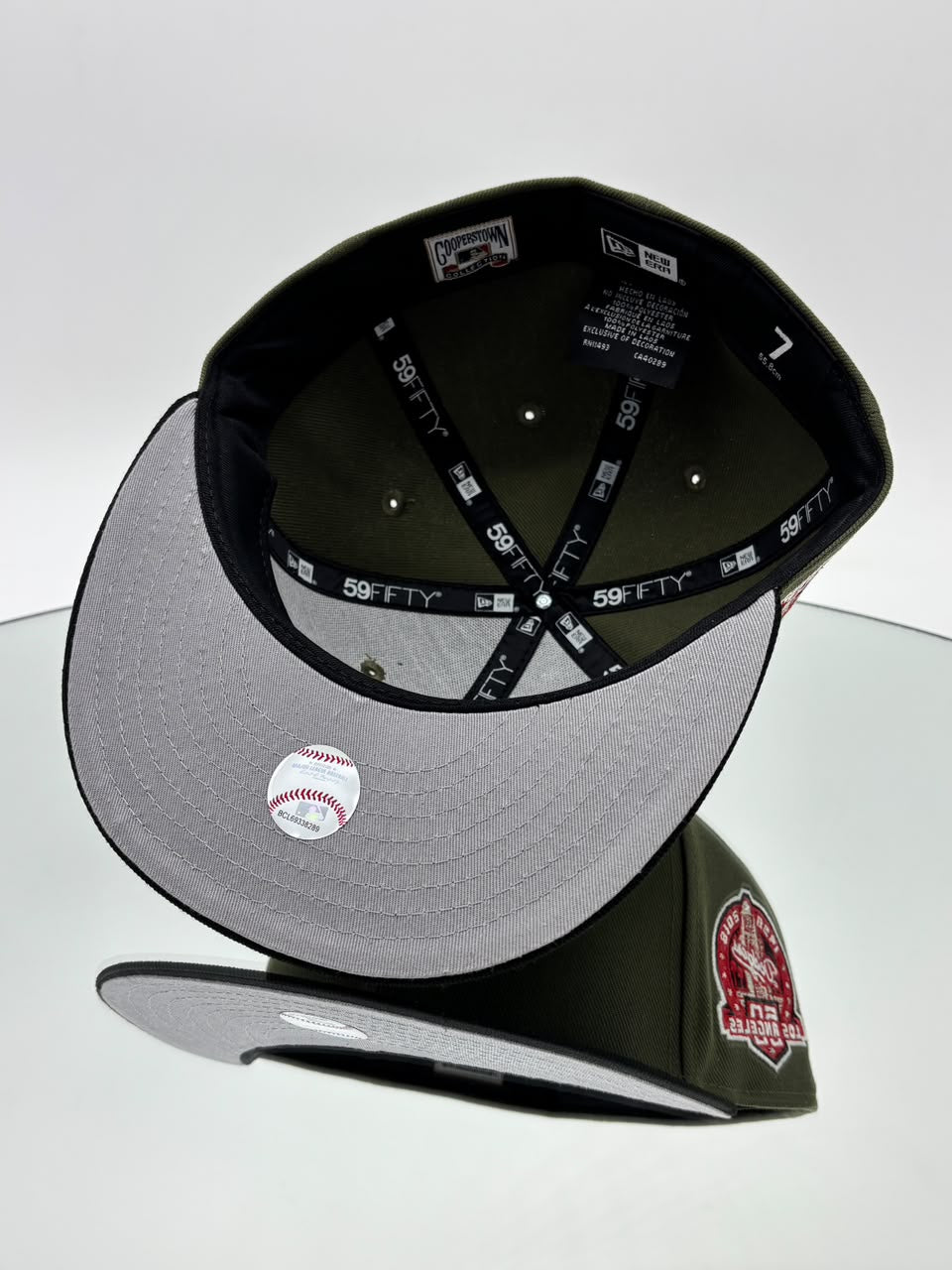 Los Angeles Dodgers MLB 59FIFTY Cerrada Verde Olivo Kiss