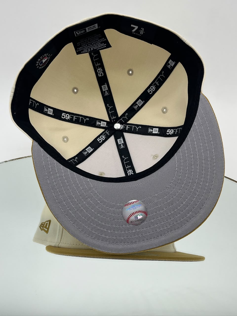 Los Angeles Dodgers MLB 59FIFTY Cerrada Cream & Gold – Logo LA