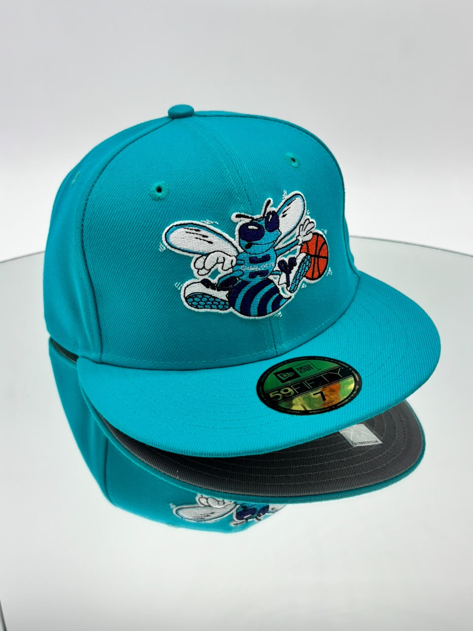 Charlotte Hornets NBA 59FIFTY Cerrada Teal – Hugo Logo