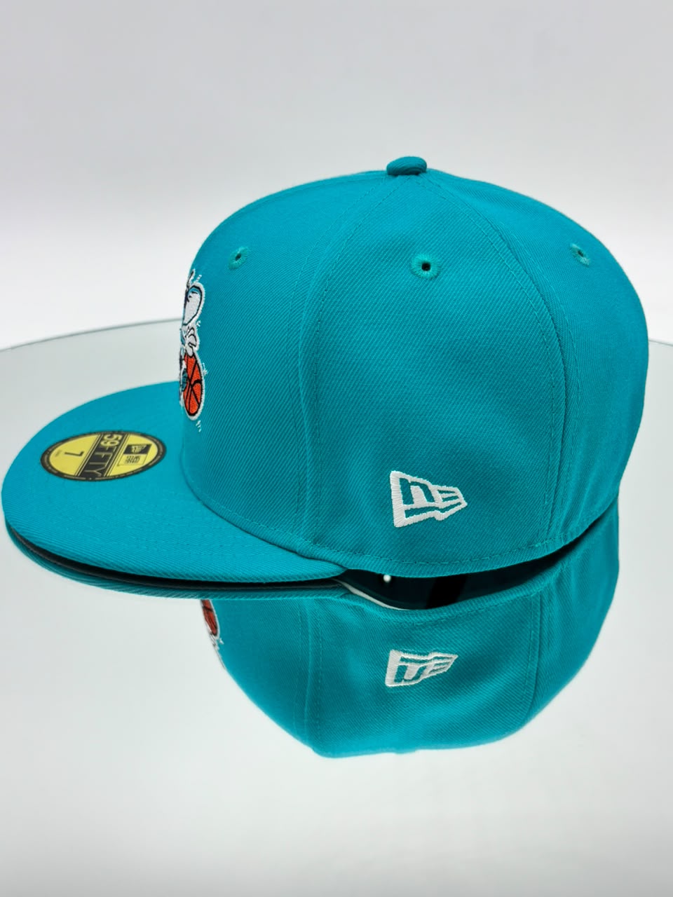 Charlotte Hornets NBA 59FIFTY Cerrada Teal – Hugo Logo