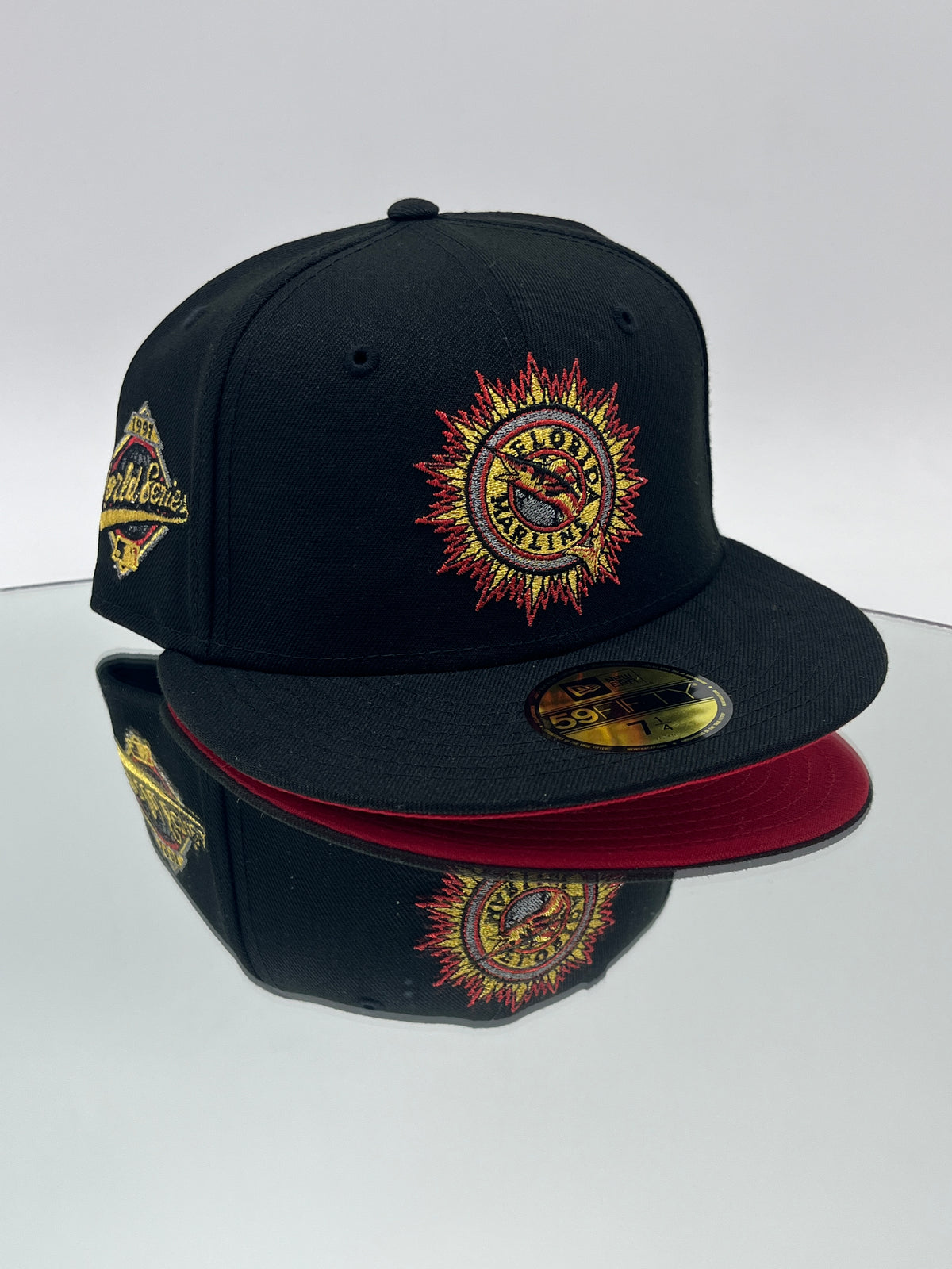 Florida Marlins MLB 59FIFTY Cerrada Black – Sunburst Logo