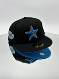Houston Astros MLB 59FIFTY Cerrada Black & Blue Star