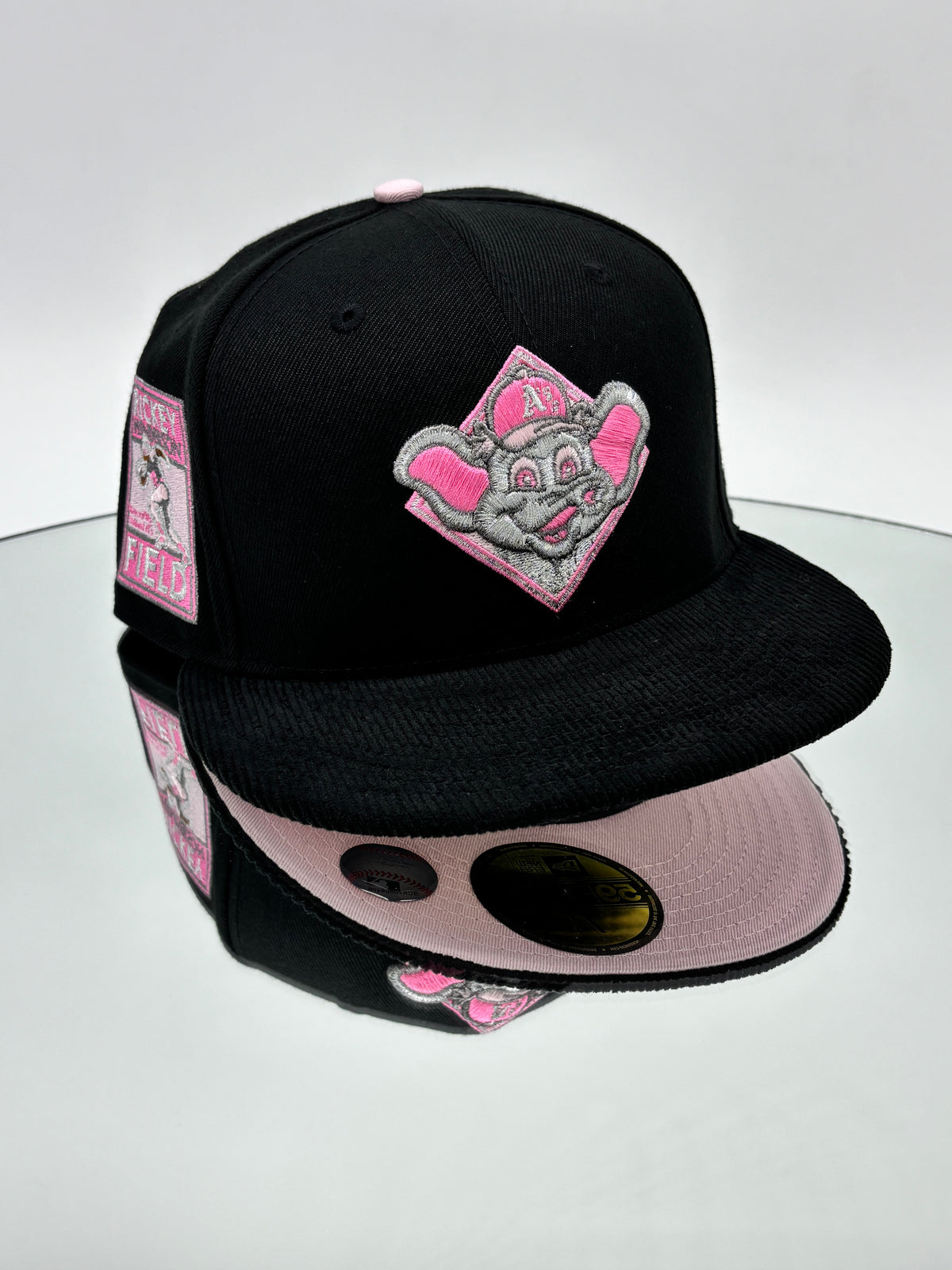 Los Angeles Angels MLB 59FIFTY Cerrada Black & Pink Rally Monkey