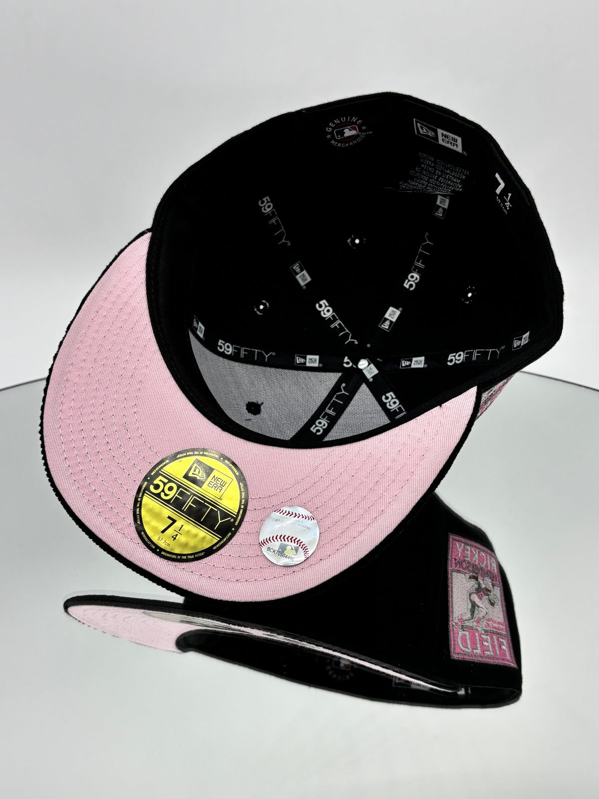Los Angeles Angels MLB 59FIFTY Cerrada Black & Pink Rally Monkey