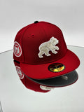 Chicago Cubs MLB 59FIFTY Cerrada Red Bear