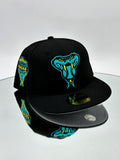 Arizona Diamondbacks MLB 59FIFTY Cerrada Negra Serpiente