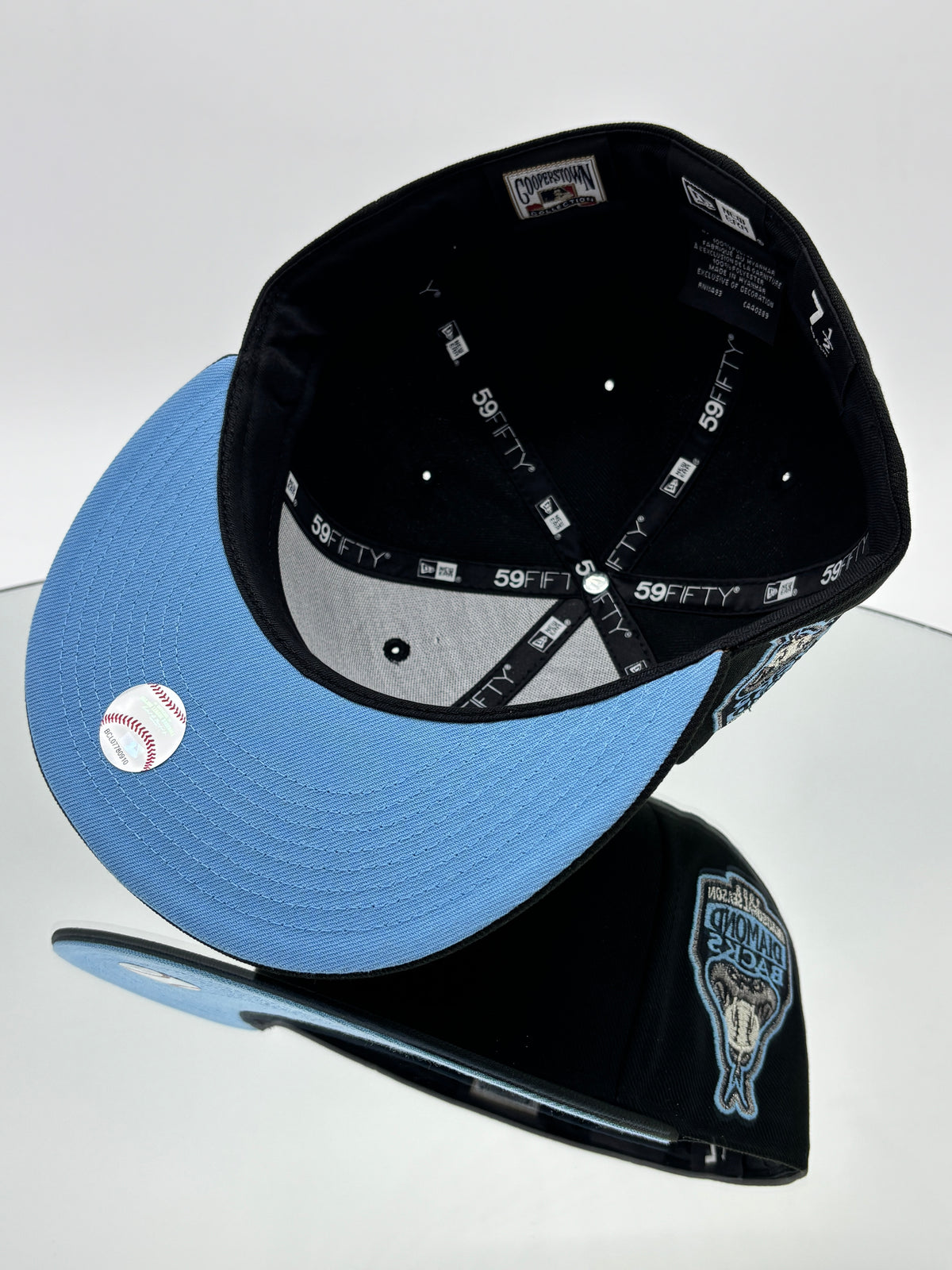 Arizona Diamondbacks MLB 59FIFTY Cerrada Negra Serpiente Azul