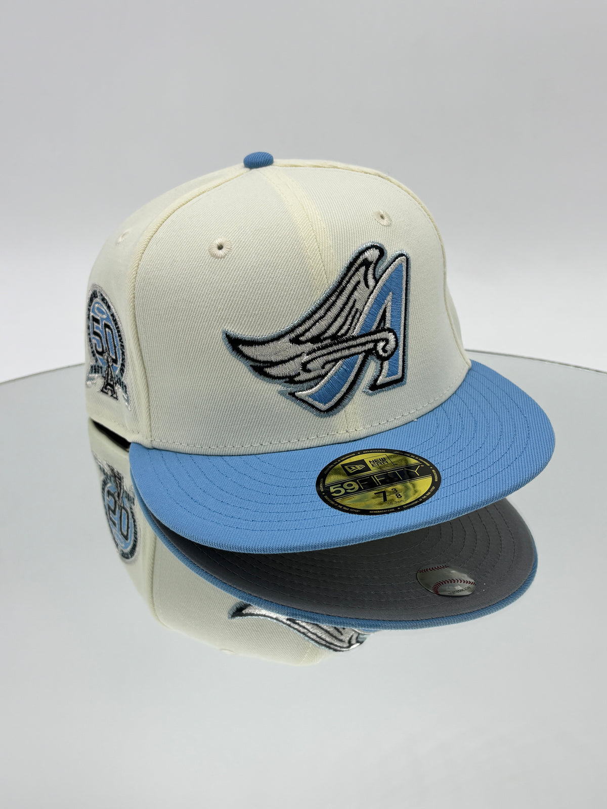 Los Angeles Angels MLB 59FIFTY Cerrada Crema y Azul