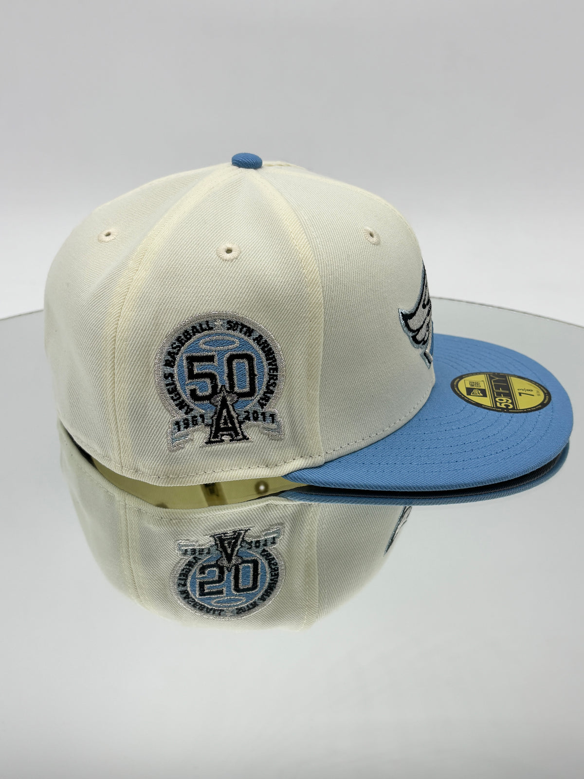 Los Angeles Angels MLB 59FIFTY Cerrada Crema y Azul