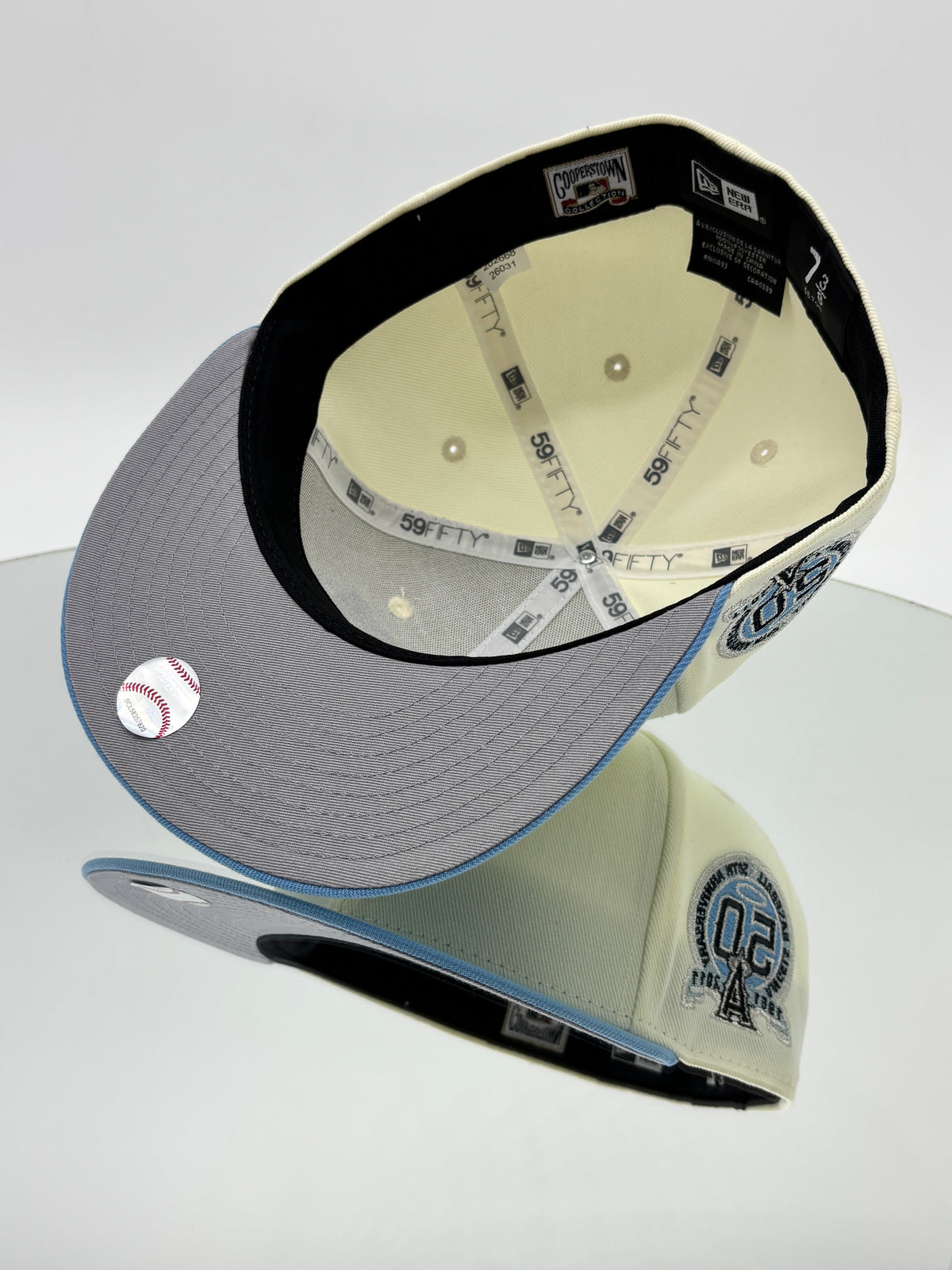 Los Angeles Angels MLB 59FIFTY Cerrada Crema y Azul