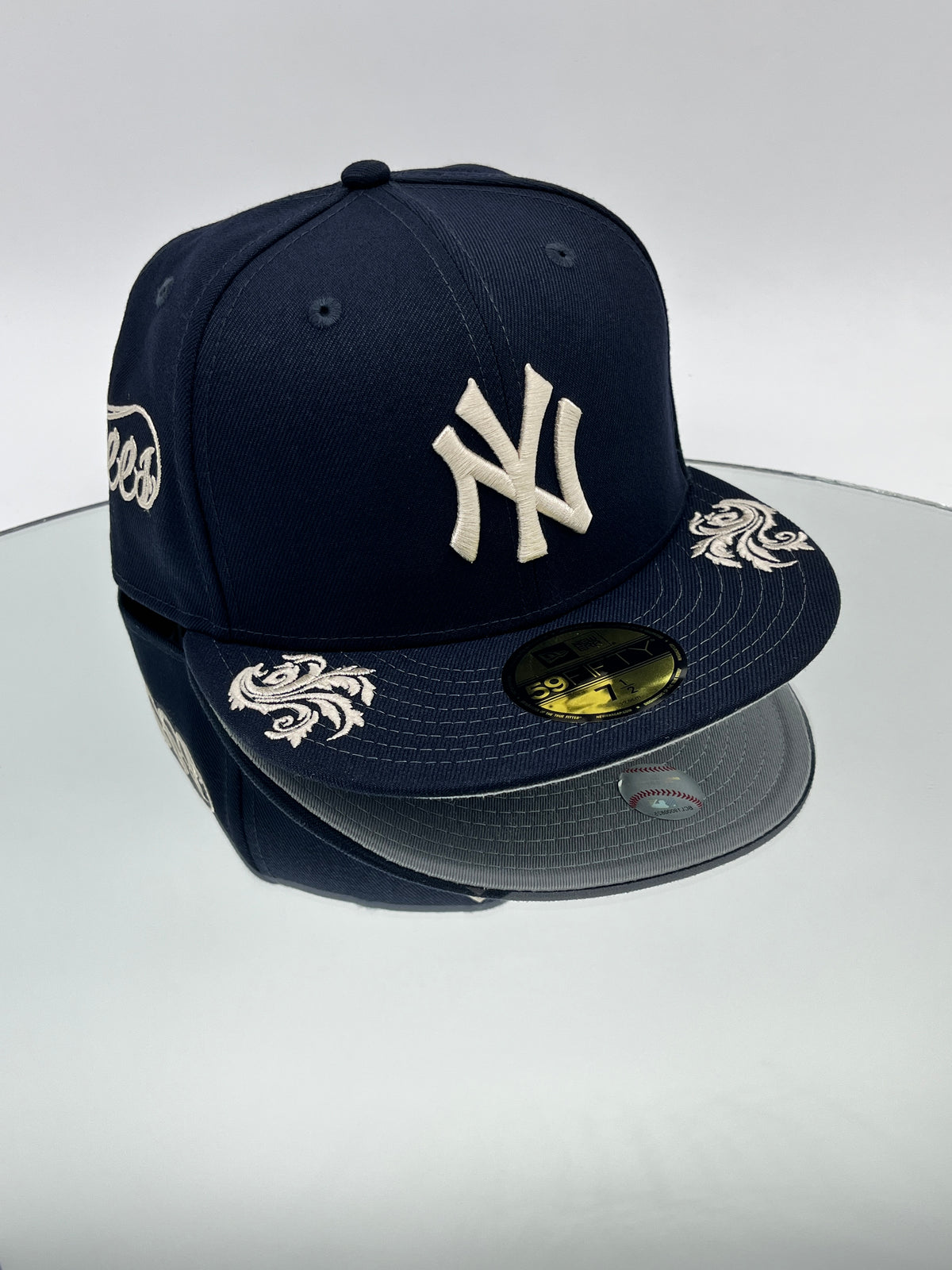New York Yankees MLB Wordmark 59FIFTY Cerrada Azul Marino