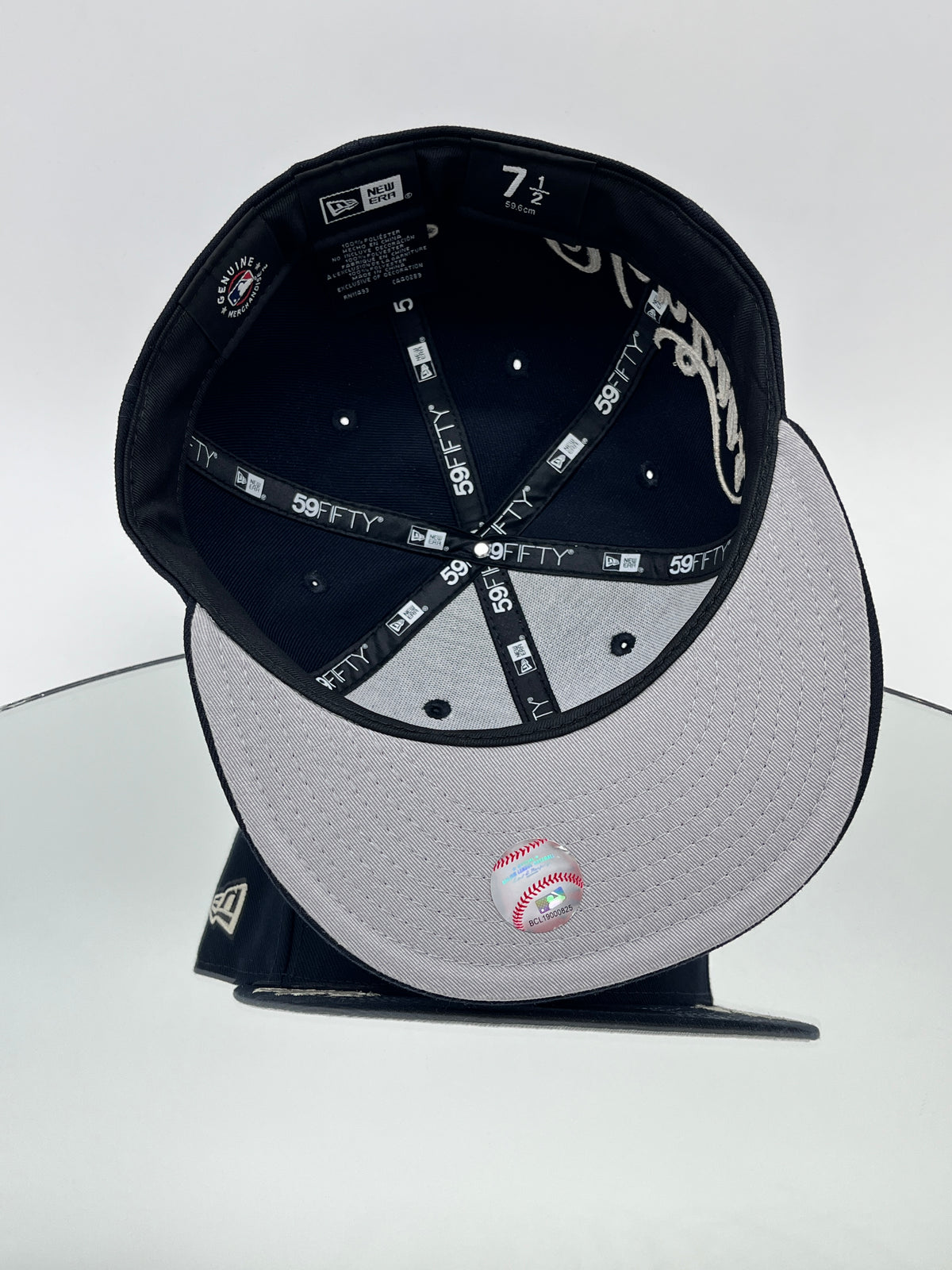 New York Yankees MLB Wordmark 59FIFTY Cerrada Azul Marino