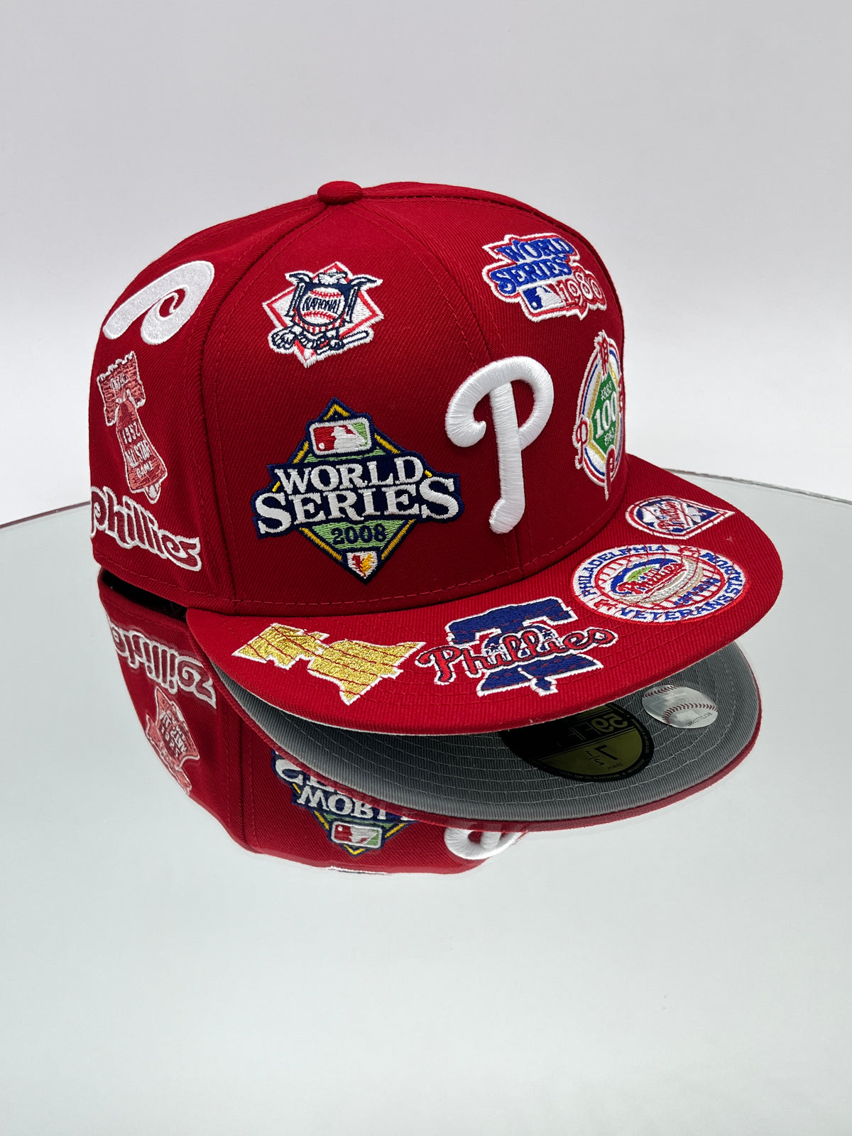 Philadelphia Phillies MLB All Over Team 59FIFTY Cerrada Roja