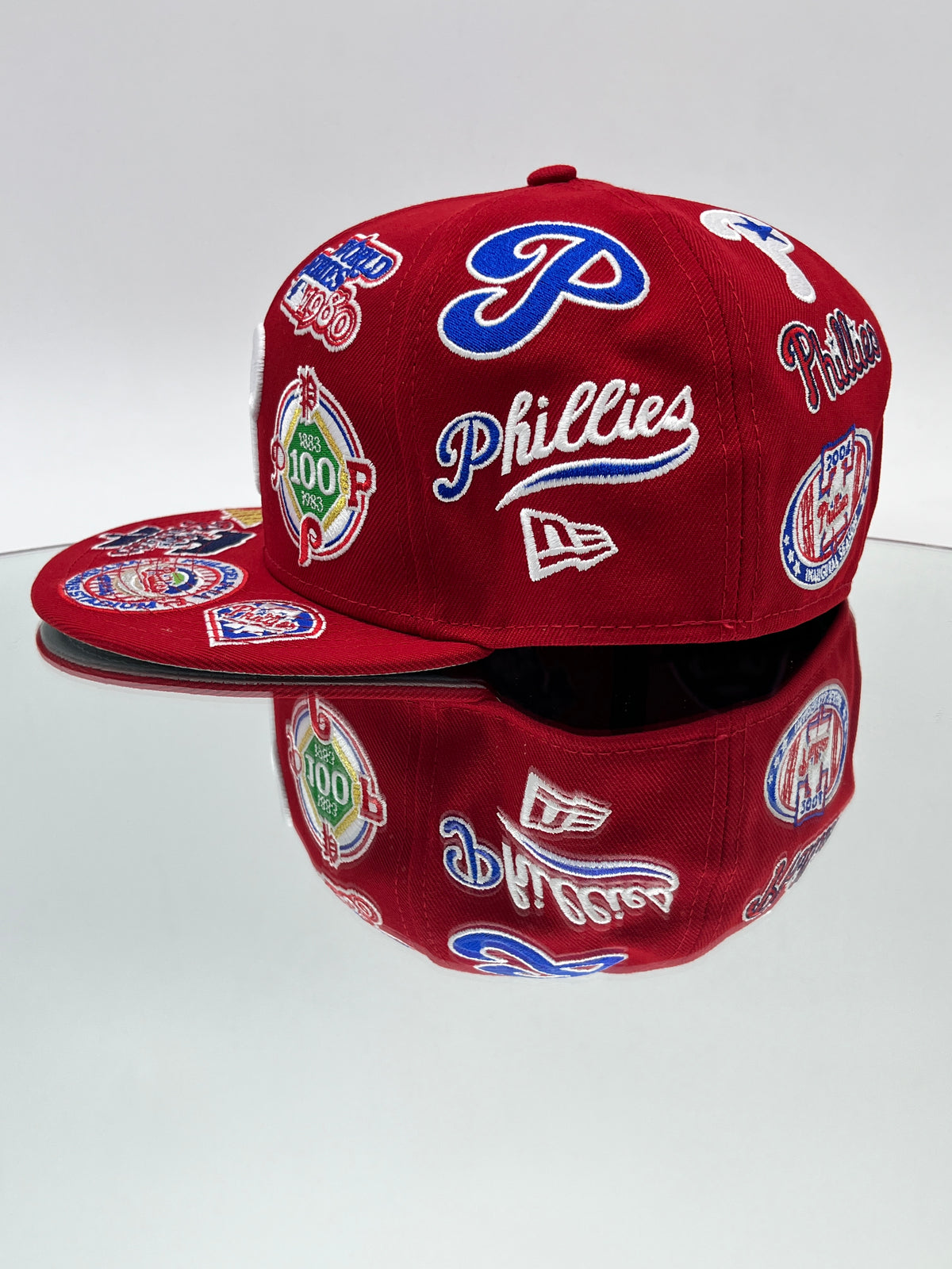 Philadelphia Phillies MLB All Over Team 59FIFTY Cerrada Roja