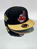 Cleveland Indians MLB 59FIFTY Cerrada Negra Y Dorada