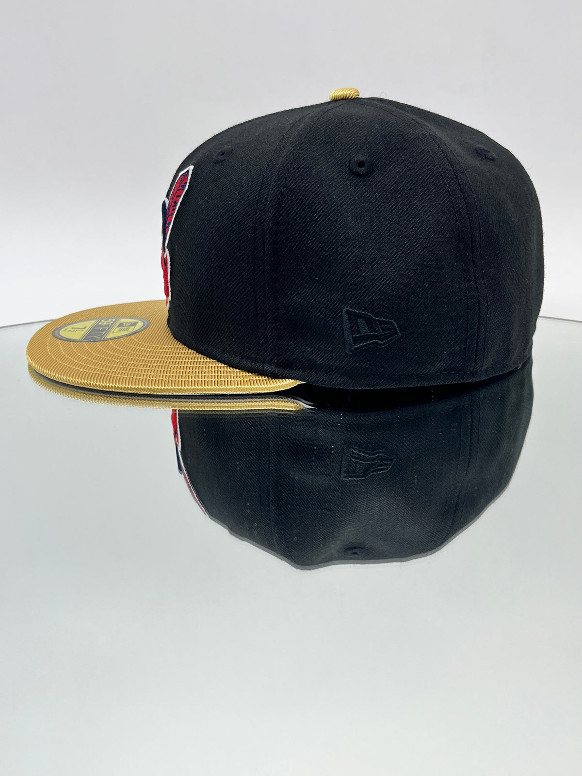 Cleveland Indians MLB 59FIFTY Cerrada Negra Y Dorada
