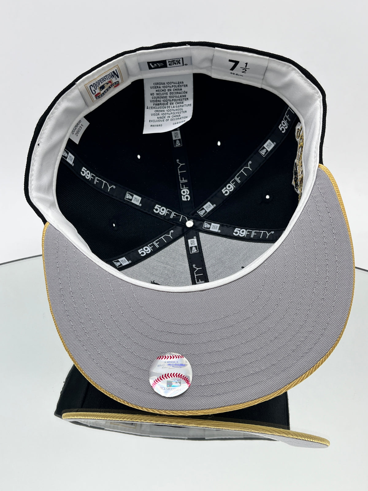 Cleveland Indians MLB 59FIFTY Cerrada Negra Y Dorada