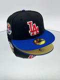 Los Angeles Dodgers MLB 59FIFTY Cerrada Negra Y Azul Royal