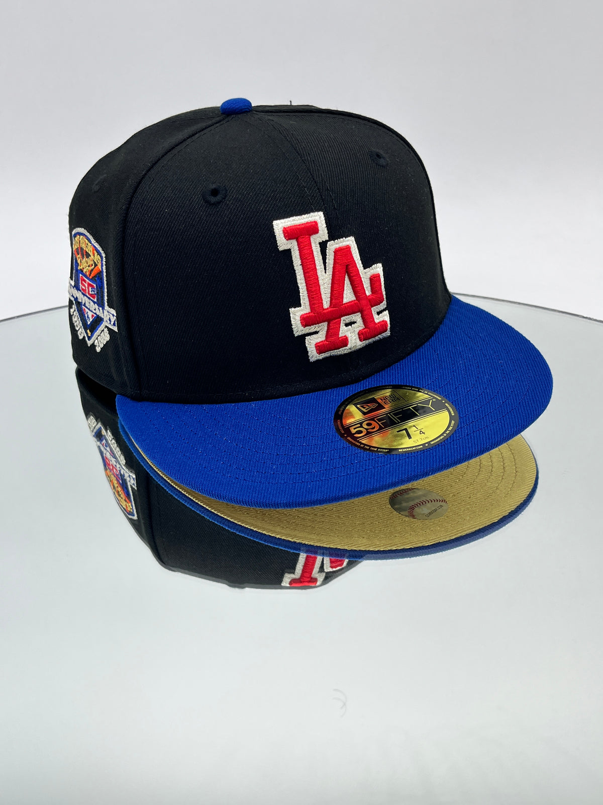 Los Angeles Dodgers MLB 59FIFTY Cerrada Negra Y Azul Royal