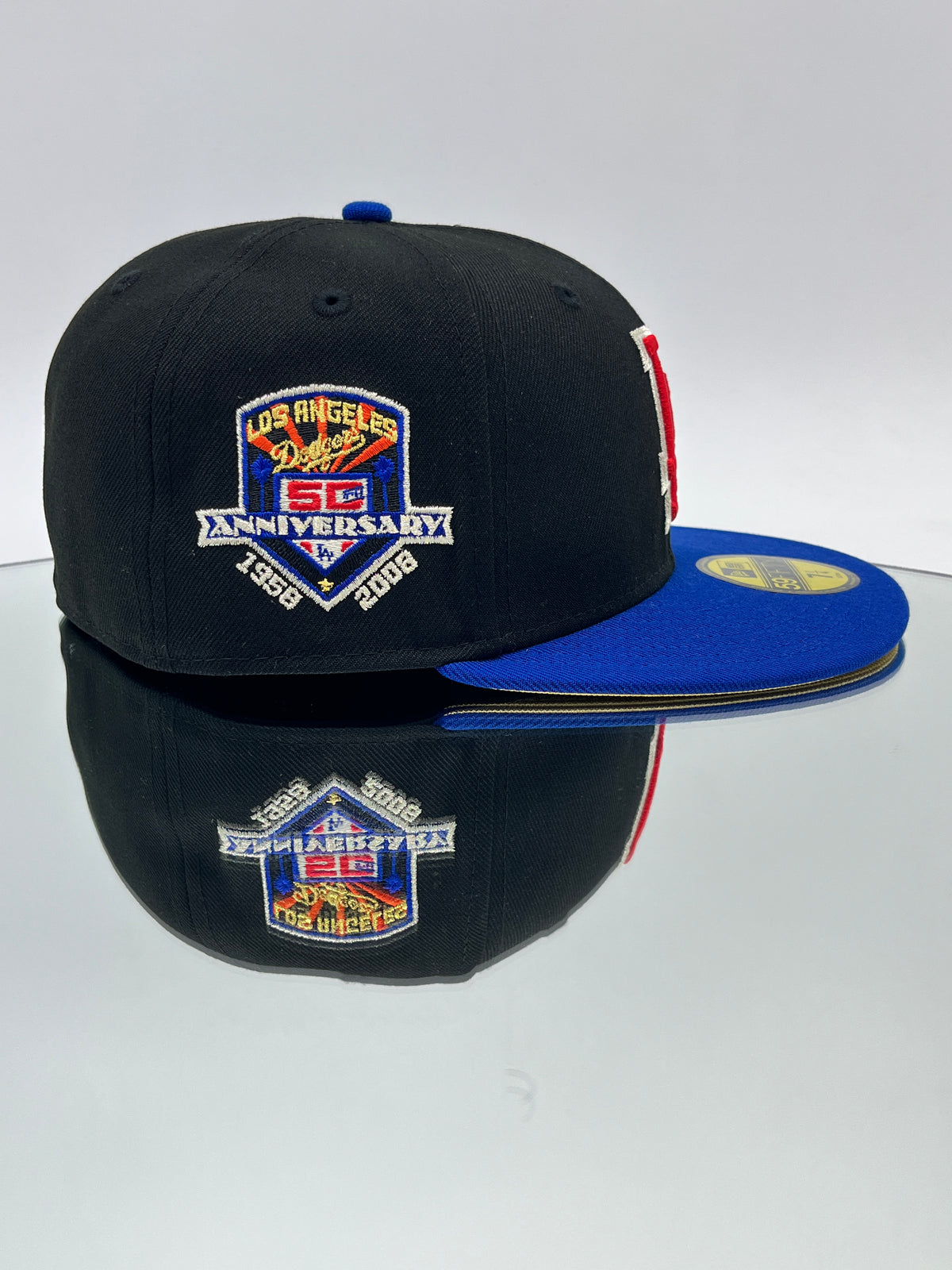 Los Angeles Dodgers MLB 59FIFTY Cerrada Negra Y Azul Royal