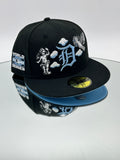 Detroit Tigers MLB 59FIFTY Cerrada Negra Y Azul Cielo