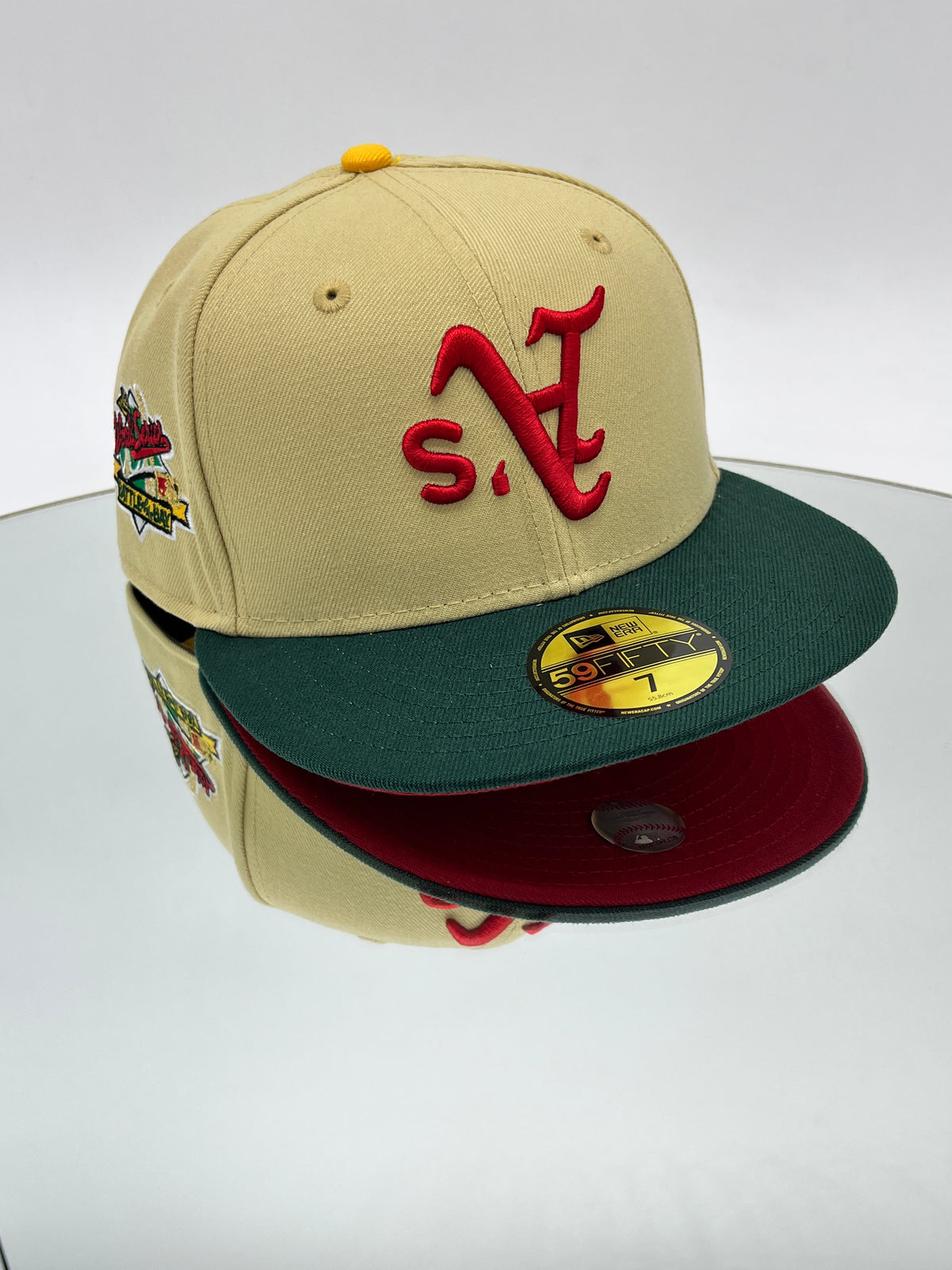 Washington Nationals MLB 59FIFTY Cerrada Crema Y Verde