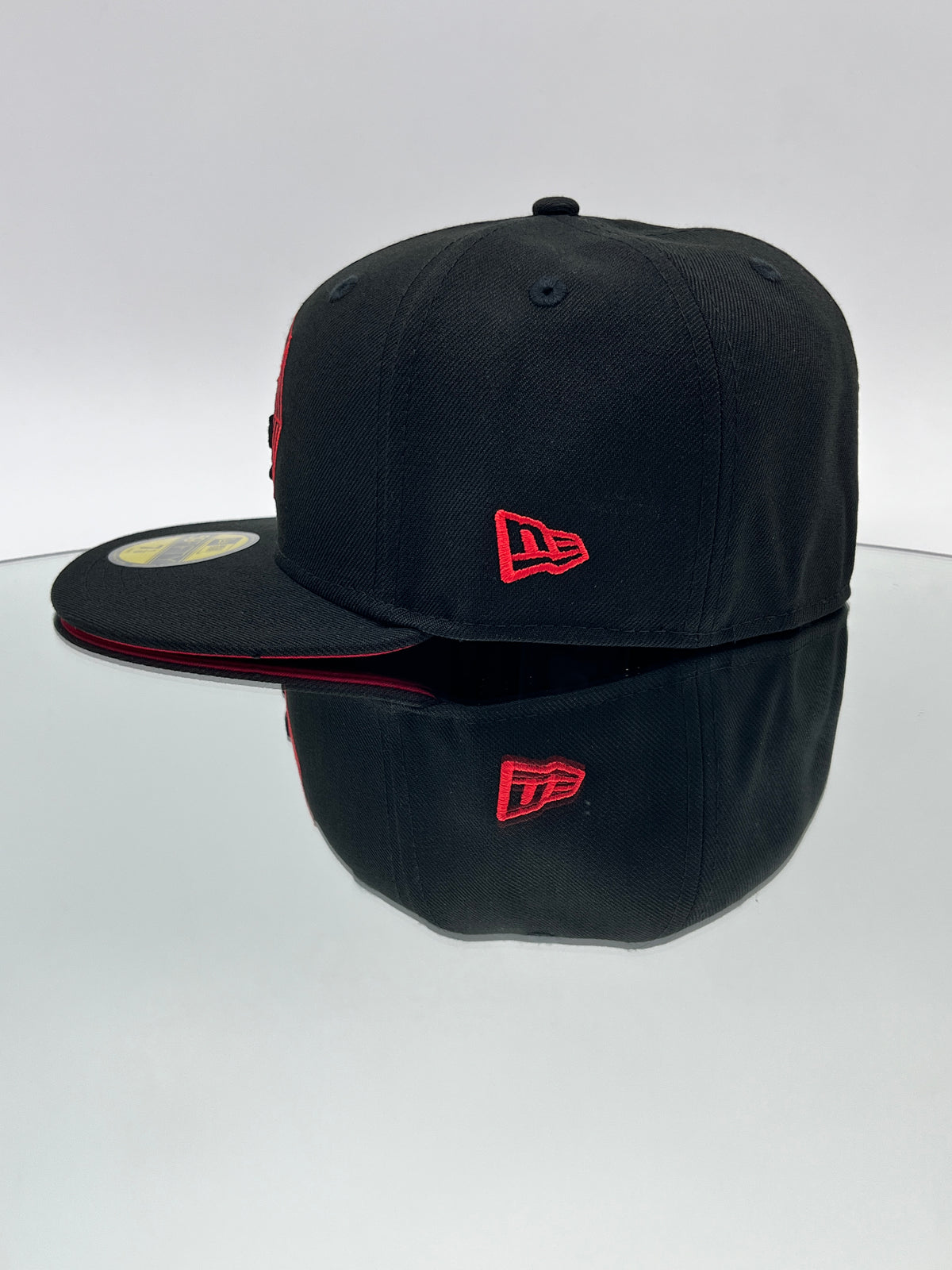 Los Angeles Dodgers MLB Spider Web 59FIFTY Cerrada Negra y Roja
