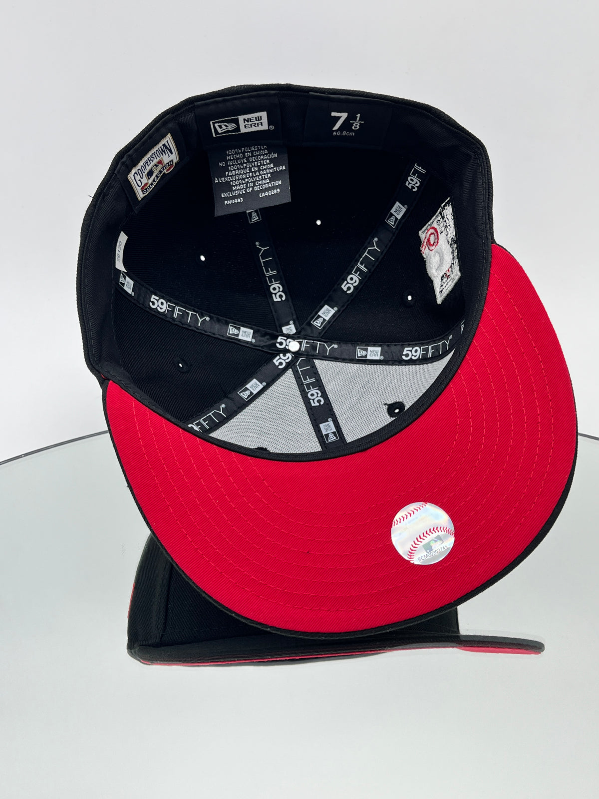 Los Angeles Dodgers MLB Spider Web 59FIFTY Cerrada Negra y Roja