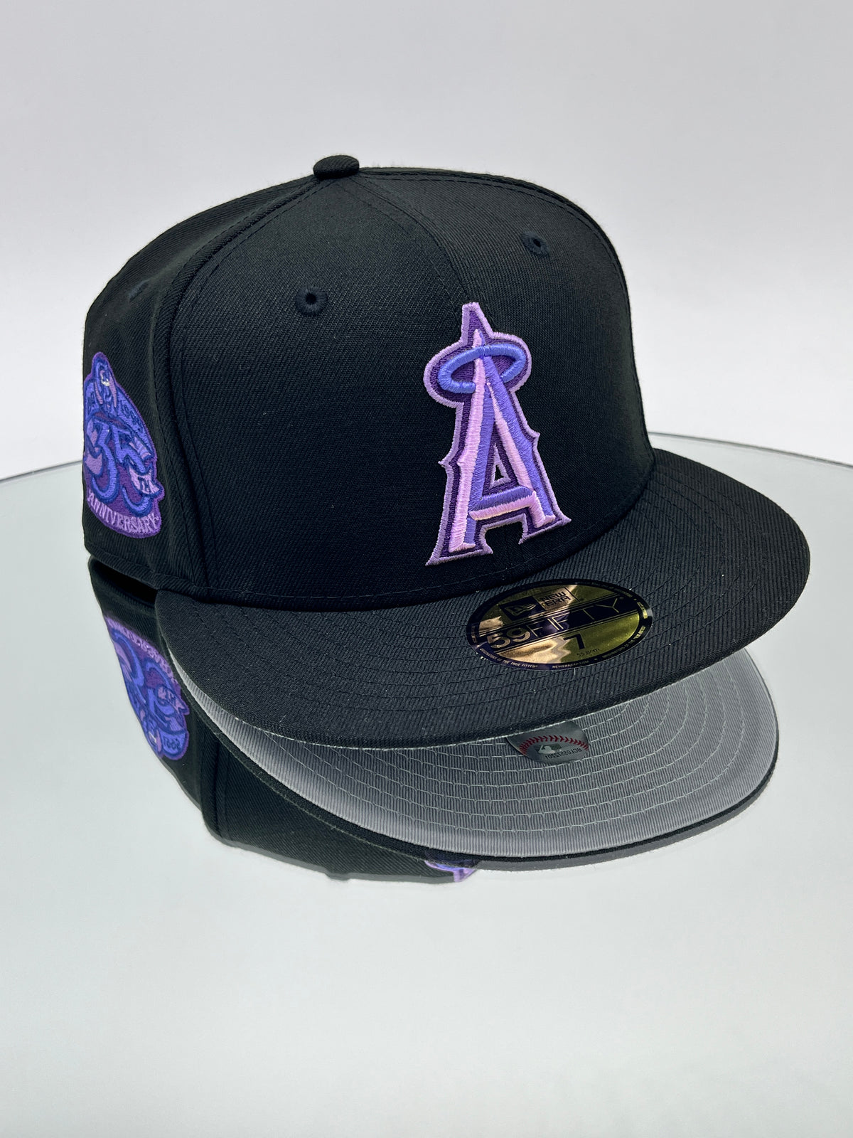 Los Angeles Angels MLB 59FIFTY Cerrada Negra Y Morada